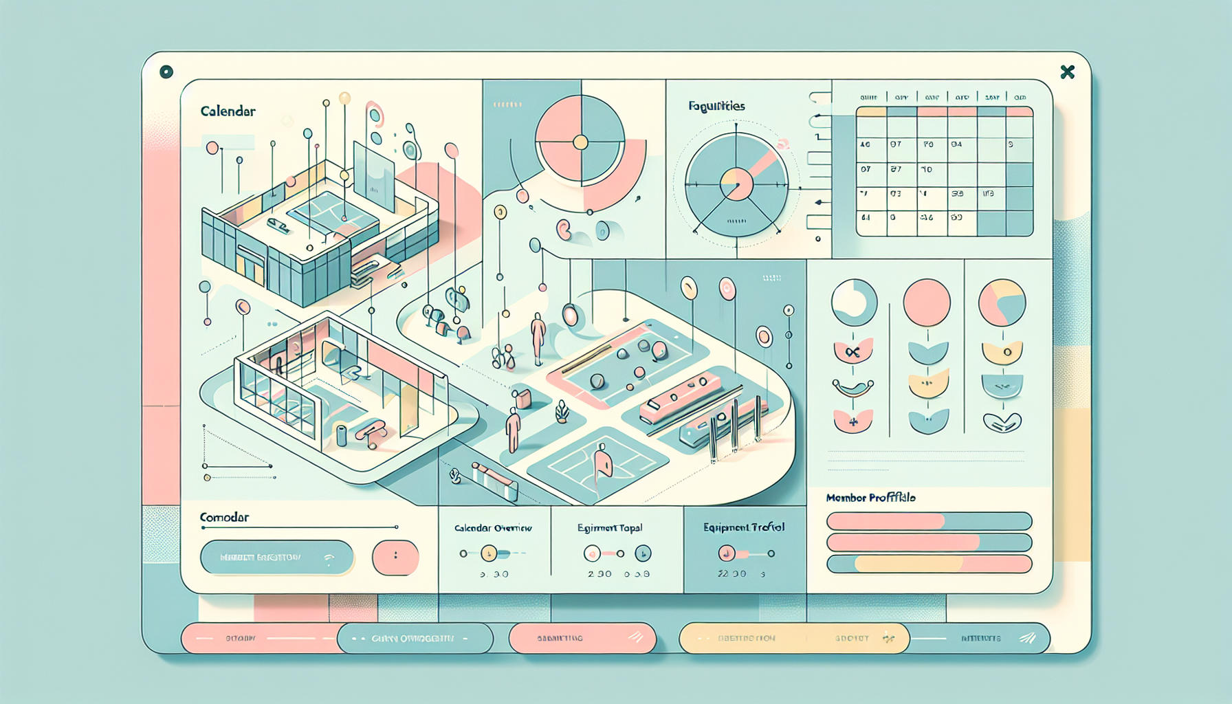 Sports center management module