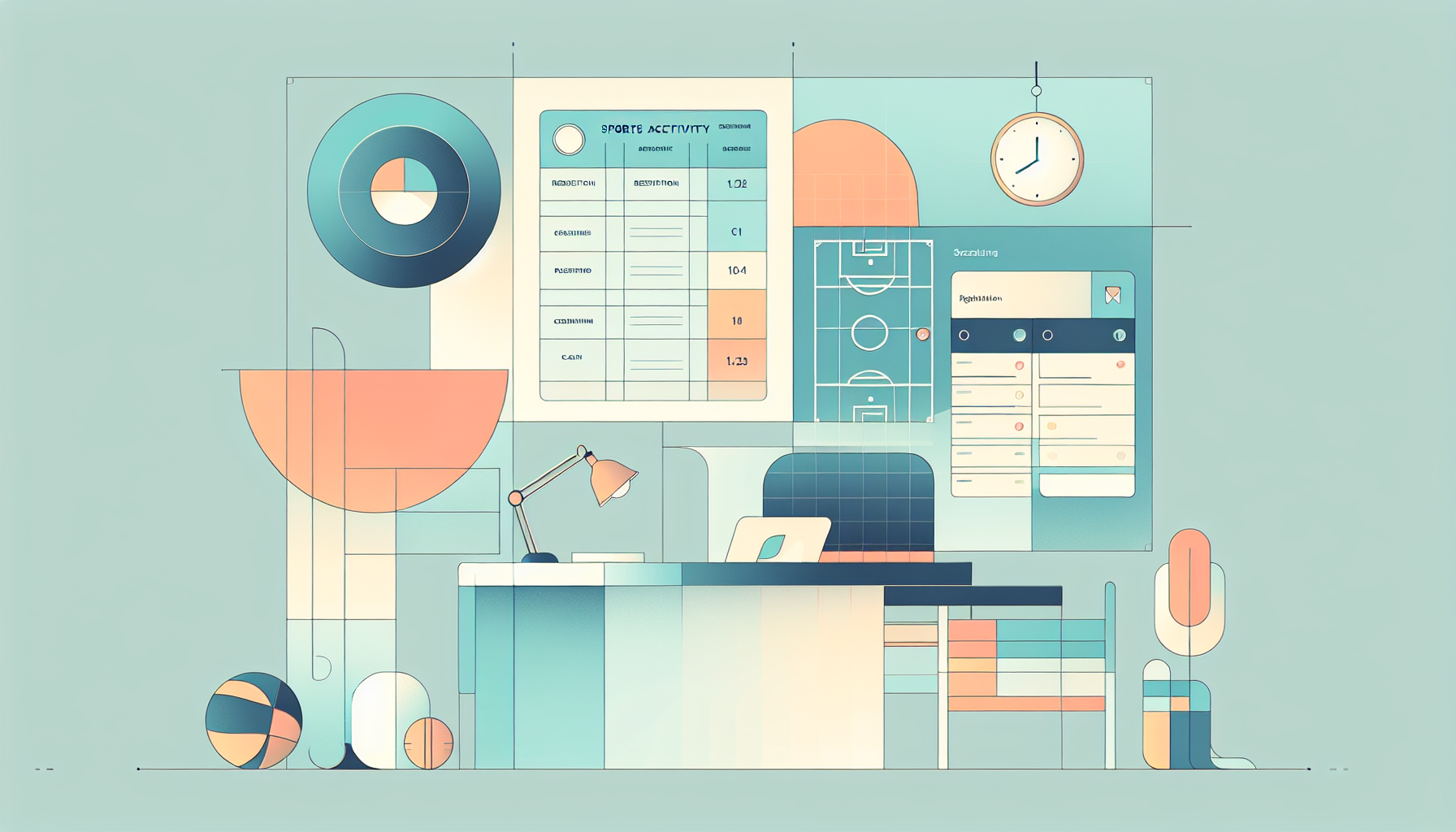 Internal sports activity booking system